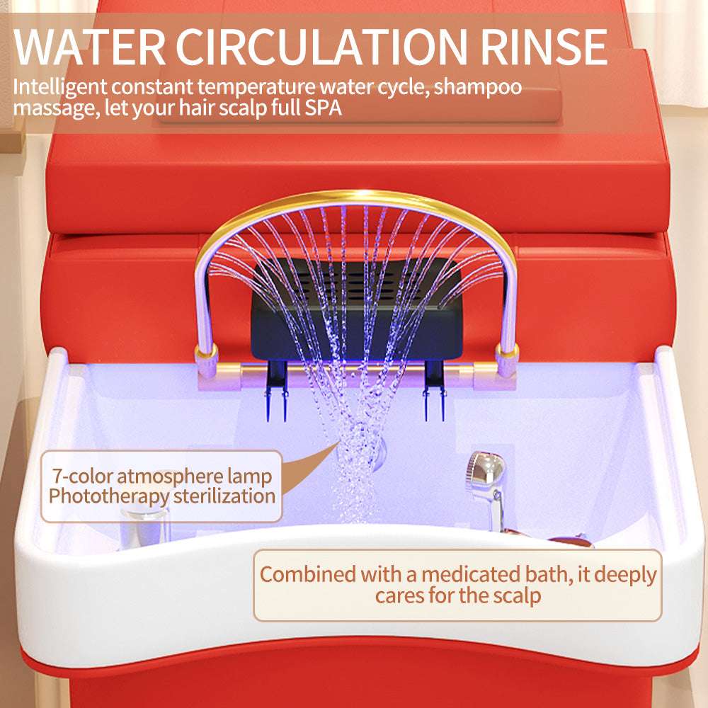 Premium Multifunctional Hair Treatment & Shampoo Spa Bed